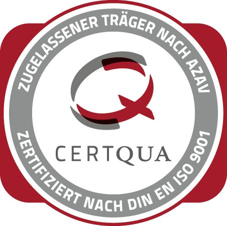 Certqua Siegel — ISO 9001 / AZAV-zertifizierter Bildungsträger